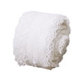 thumbnail image 1 of Bewildely Volumen 9.1m 40mm Tela Encaje Bordado Bilateral Cinta Ribete Costura Decoración del hogar blanco Bewildely JJ21331-07, 1 of 6