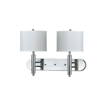

Wall Sconces 2 Light Fixture With Chrome Finish Metal Material E26 11 120 Watts