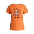 thumbnail image 4 of Halloween Women's Literally Dead Graphic Tee from Way to Celebrate, Sizes S-XXXL, 4 of 4