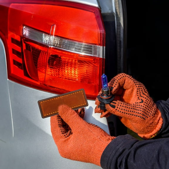 MLINS Universal Reflective Strips for Cars Trailers and Trucks 2pcs Splashproof Reflectors for Enhanced Nighttime Safety Visibility