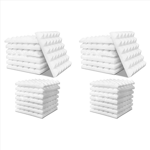 Paquete de 24 Paneles Acústicos, Paneles de Espuma Una Prueba de Sonido, Cuñas de Insonorización de Estudio, Espuma para Reducir El Ruido de Pared, para Estudio de Música, Etc.