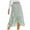 Green, variant on Simple Foldover Stretch Flared Knee Length Skirt Fashion Women Floral Chiffon Skirt Summer Lady Leisure High Waist Beach Skirt Women’S Pleated Maxi Skirt(Green,S)