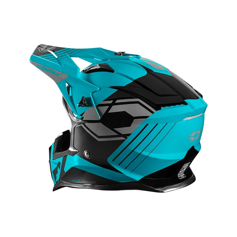 Turquoise dirt bike helmet sale