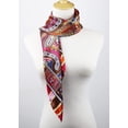 thumbnail image 4 of CAILDANL Silk Like Head Scarf for Women Satin Printed Bandana for Hair Wrapping Fashion Accessory 35 Inch Square Hair Scarf, 4 of 7