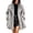 Gray, variant on Winter Coats for Women Open Front Faux Fur Coat Side Pocket Mid Length Plush Warm Outerwear Jacket, XS-2XL