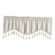 thumbnail image 4 of Cenefa de cortina de cocina con bolsillo para barra, cortina corta para ventana, para puerta de armario o dormitorio Beige, 4 of 9