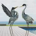 thumbnail image 6 of 36 Inch Crane Statue for Garden Decor, Bird Yard Art Coastal Ocean Decor, Outdoor Heron Garden Animal Sculpture for Backyard, Yard, Patio, Porch, Gray, 1Pc, 6 of 7
