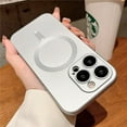 thumbnail image 1 of Luxury Matte For Magsafe Wireless Charging Case For iPhone 15 11 13 12 14 Pro Max Plus Magnetic Phone Cases Lens Protector Cover, 1 of 7
