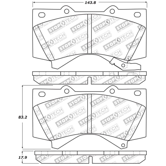 Stoptech 309.13030 ST Sport Brake Pads