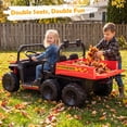 thumbnail image 3 of Costway 24V 2-Seater Ride on Dump Truck,4WD Kids Ride on Car with Electric Dump Bed Red, 3 of 10