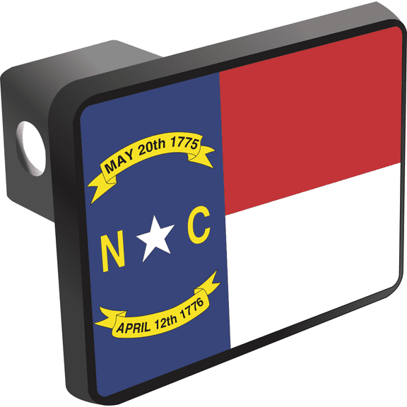 North Carolina State Flag Hitch Cover