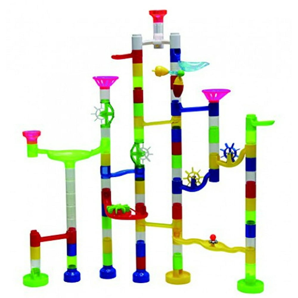 Marbulous Transparent In The Dark Marble Run 105 Piece Set 90