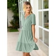 thumbnail image 2 of Vestido Simplee para mujer, verano 2025, con ojales en forma de A y bolsillos, 2 of 7