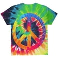 thumbnail image 2 of Peace Sign Tie Dye All Over Youth T Shirt, 2 of 2