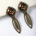 thumbnail image 3 of Thanksgiving leaves Vintage Copper-Colored Lace Bookmarks: Stainless Steel Material, Gifts for Readers and Book Lovers, Set of 2 Bookmarks, 3 of 5
