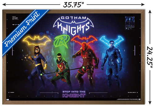 DC Comics Gotham Knights - Characters Wall Poster, 22.375" x 34" Framed
