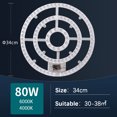 thumbnail image 3 of Panel de luz LED para techo, 220 V-240 V, módulo LED de repuesto, 12 W-100 W, fuente de luz LED de anillo redondo de ahorro de energía, 3 of 5