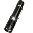 thumbnail image 1 of Linterna LED T6 recargable con zoom, superbrillante, para emergencias de acampada al aire libre., 1 of 8