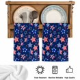 thumbnail image 5 of Independence Day Kitchen Towels Set of 3, America Blue Red Stars Anniversary Absorbent Dish Towels for Kitchen, Microfiber Hand Towel, Quick Drying Tea Towel for Cleaning Decorative Dishcloths, 5 of 7