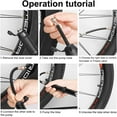 thumbnail image 3 of Estbridge Mini Bike Pump for All Bike Tires with Presta to Schrader Valve Cable  Retail Packaging, 3 of 6
