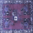 thumbnail image 1 of Ahgly Company Indoor Square Persian Blue Traditional Area Rugs, 6' Square, 1 of 4