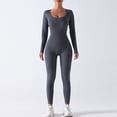 thumbnail image 1 of Traje de yoga de una pieza sin costuras, pantalones de manga larga, traje deportivo de fitness de otoño e invierno, traje de cuerpo de levantamiento de cadera y abdomen con alta elasticidad, 1 of 5