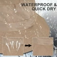 thumbnail image 4 of Spencer Sun Hat Waterproof Boonie Hat for Men Women, Summer Wide Brim Quick Dry Packable Bucket Hat for Fishing Hiking Camping, Gray, 4 of 8