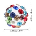 thumbnail image 5 of 50Pcs Round Disco Ball Decorative Rhinestone Spacer Beads Charms for Jewelry Making, 5 of 5