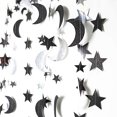 thumbnail image 3 of 2 uds estrellas de verano y luna reflectantes banderas de flores, decoración para fiesta de boda de cumpleaños, 3 of 5
