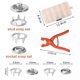 thumbnail image 5 of Metal Snaps Buttons With Fastener Pliers Tool Kit Five Claw Buckle Set Sewing Free Buttons Set For Diy Crafts Children's, 5 of 5