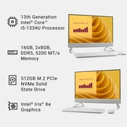 Dell 27 All-in-One Desktop EC27250 27 FHD Display Intel Core i5-1334U 16GB RAM 512GB NVMe SSD White