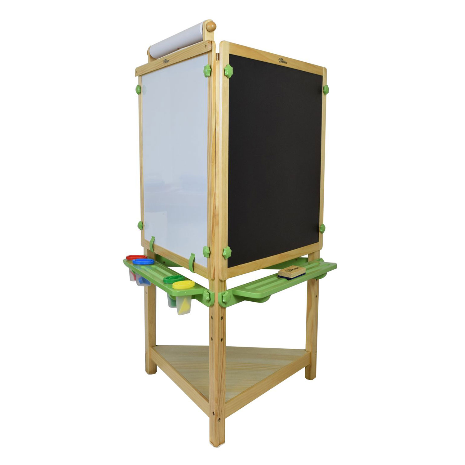 Little Partners 3in1 Chalk, Felt, & Dry Erase White Board Art Easel