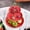 Red, variant on Bxaolu 3-Tier Cupcake Stand Tower, British Style Plastic Tiered Tray with Golden Trim, Food Grade Dessert Display Stand, Beautiful Gift for Tea Party & Home Décor