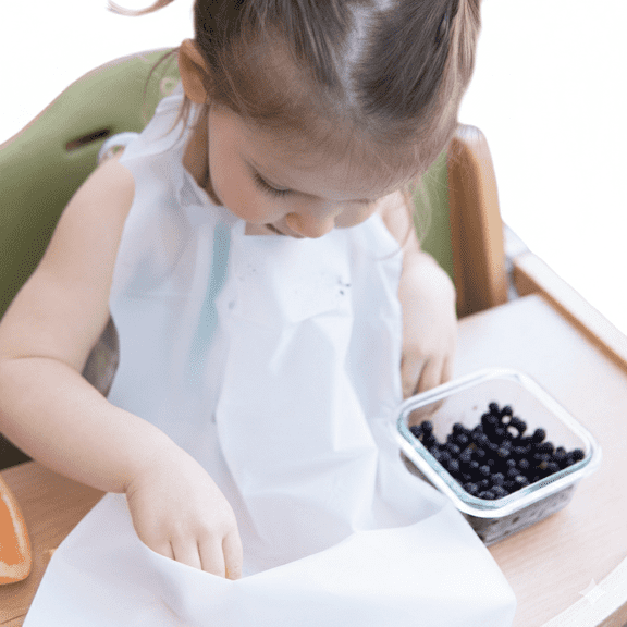 100 Pack Disposable Baby Bibs with Crumb Catcher – Waterproof, Travel & Mess-Free Feeding – Bulk for Toddlers & Daycare