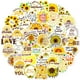 thumbnail image 2 of Paquete de 50 pegatinas con diseño de girasoles, estéticas, impermeables, 2 of 2