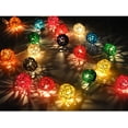 thumbnail image 4 of LINLIN Rattan Ball Fairy Lights, Battery Operated - 20 LEDs - 3m/9.8ft Clear Cable - Rattan Ball String Lights by Decorations Lights, 4 of 9