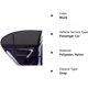 thumbnail image 5 of Parasol para ventana de coche, paquete de 2 parasoles para ventana trasera de coche y protección de privacidad para niños pequeños, bebés y adultos, diseño de doble capa, 5 of 5
