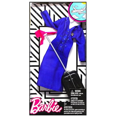 Flight Attendant Barbie Clothing Set - Walmart.com - Walmart.com