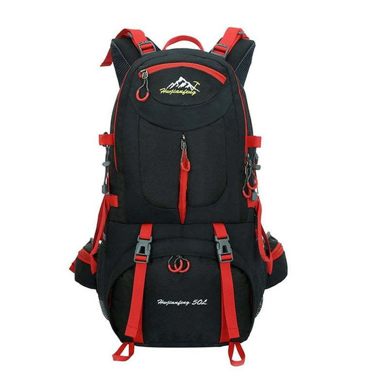 UPGRADED Waterproof 50L Hiking Backpack for Men & Women | Lightweight  (2.16lb), Tear-Resistant, Airline Approved, Black | Cost-Effective Outdoor  Camping Gear - Walmart.com