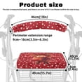 thumbnail image 6 of HELLHERO Little Cow Heart Rose Walker Seat Cover & Rollator Walker Seat and Backrest Rollbar Covers Set for Parks and Street Breathable Waterproof Cover, 6 of 7