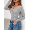 thumbnail image 4 of Camisa PRETTYGARDEN 2025 Ajustada de Canalé Henley - XXL, 4 of 8