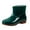 Green, variant on Women's Short Ankle Rubber Water-proof Rain Boots Slip On Garden Work Water Shoes