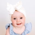 thumbnail image 4 of Yoyauz Baby Girl Breathable Cotton Hat Newborn Knot Hat Cute Donut Soft Bandana Bow Hat, 4 of 6