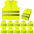 thumbnail image 1 of Chalecos de seguridad PeerBasics amarillos reflectantes de alta visibilidad, 1 of 9