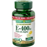 Nature's Bounty Vitamin E 400 IU Softgels Pure DL-Alpha 250 Soft Gels