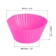 thumbnail image 2 of 18Pcs Tazas de Silicona para Cupcakes, Forro Antiadherente para Muffins, para Cocinar Huevos, Molde para Hornear Muffins y Pasteles Rojo Rosa, 2 of 7