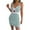 Green, variant on IROINNID Sheath Dress For Women Suspender V-Neck Contrast Stripe High Waist Knitted Suspender Wrap Hip Dress Short Stripes Dress