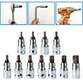 thumbnail image 6 of 1pc T20-T70 Torx Head Screwdriver Bit Torx Bit Sockets 1/2inch Sockets Wrenches, 6 of 8