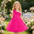 thumbnail image 4 of RTKFRFLM Girls One Shoulder Cami Dress 3D Butterfly Placed Summer Ruffle Princess Dress Cute Holiday Skirt Outfits for Kids, Size 3-10Y, 4 of 6