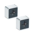 thumbnail image 1 of Oleegame 2PC Trashcans For Bedroom Towel Stopper Dish Cloth Hook Perforated Rag Stopper Hand Towel Storage Toilet Bathroom Hook Rag Storage Rack Black, 1 of 6